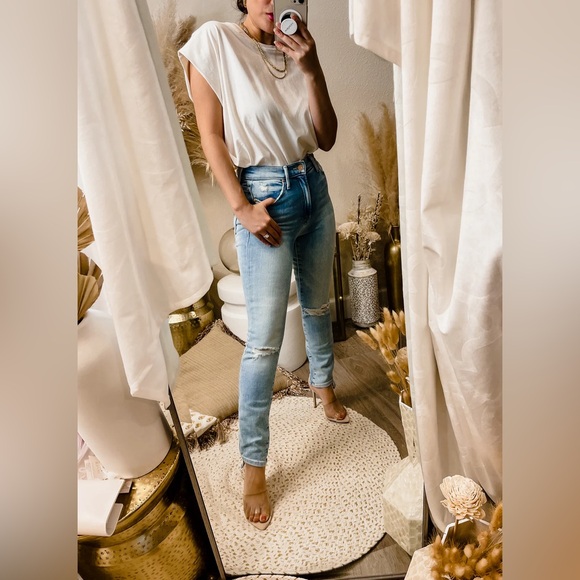 MOTHER The Stunner Zip Ankle Step Fray in Rolling in the Bushes - Picture 5 of 11